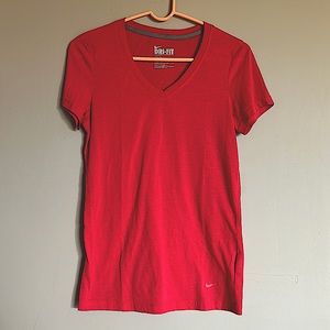 Heathered red Nike Dri-fit XS